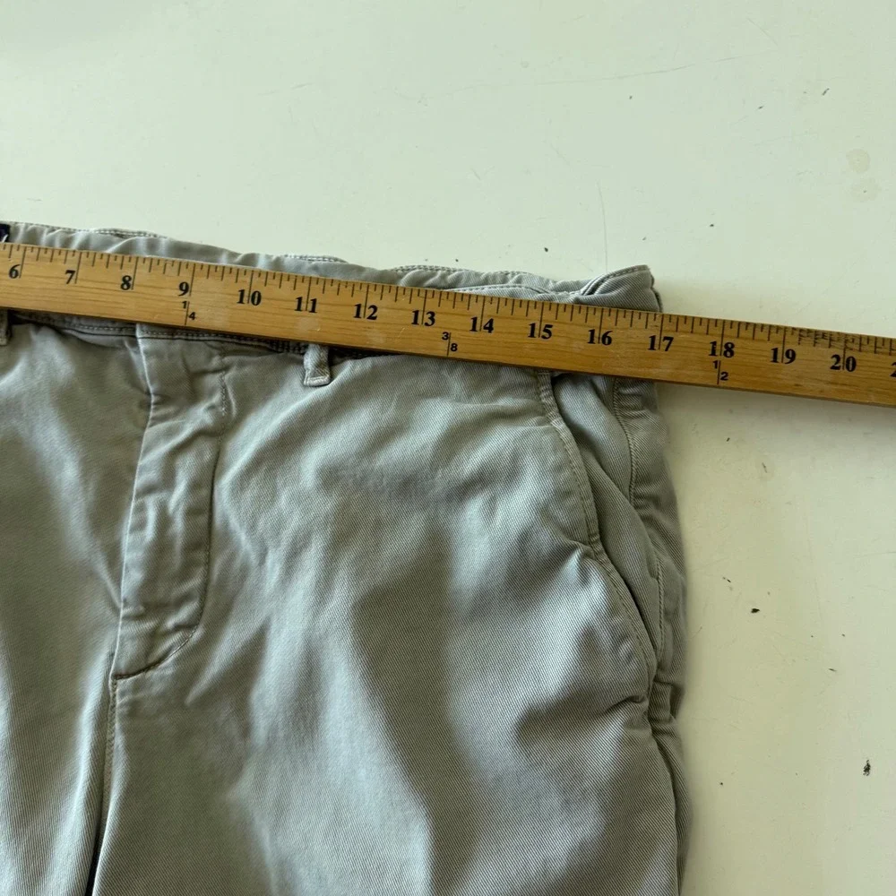 Faherty Coastline Premium Chino Shorts Mens 34 x7 Tailored Fit Khaki Tan Stretch